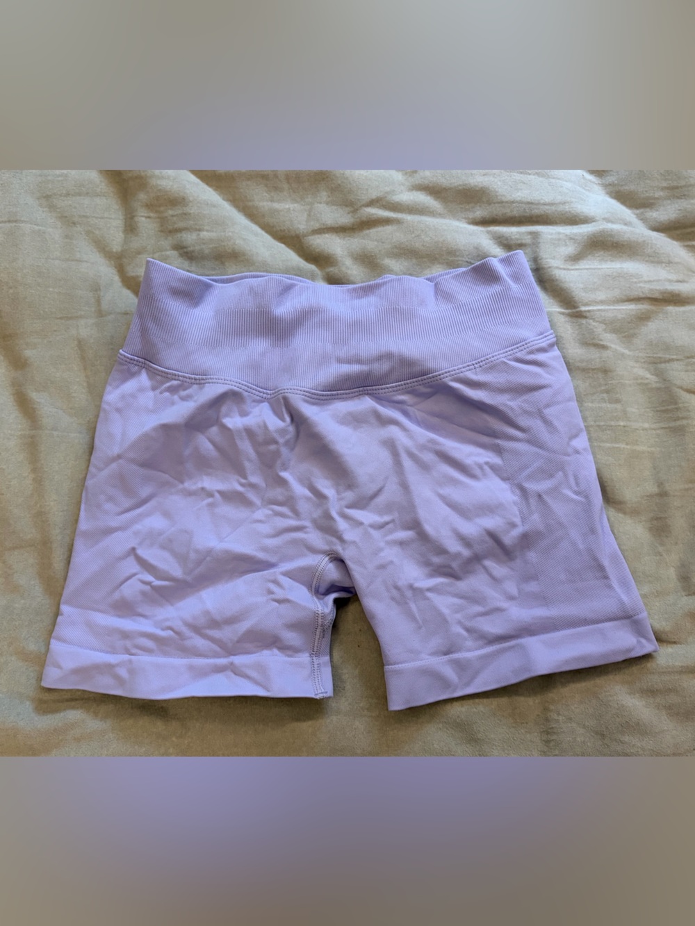 Seamless Purple Gym Shorts